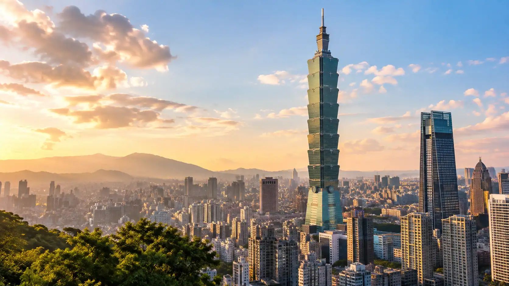 Taipei 101 skyline